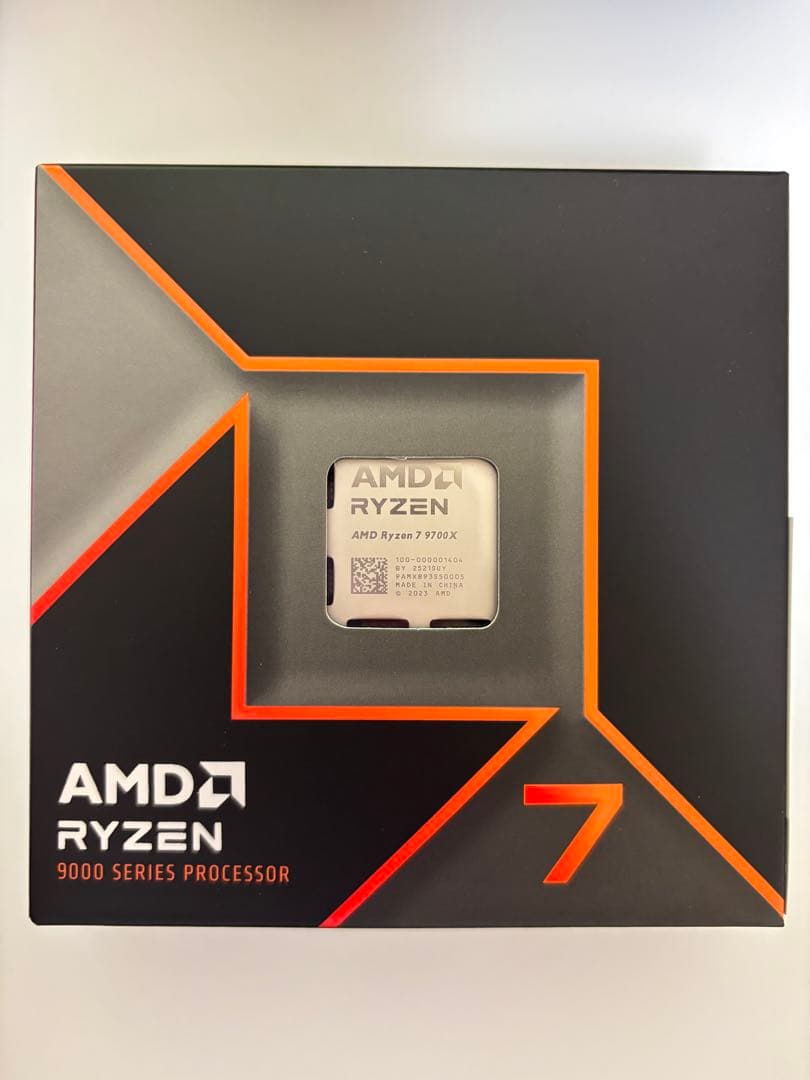 【新品】　AMD Ryzen7 9700x