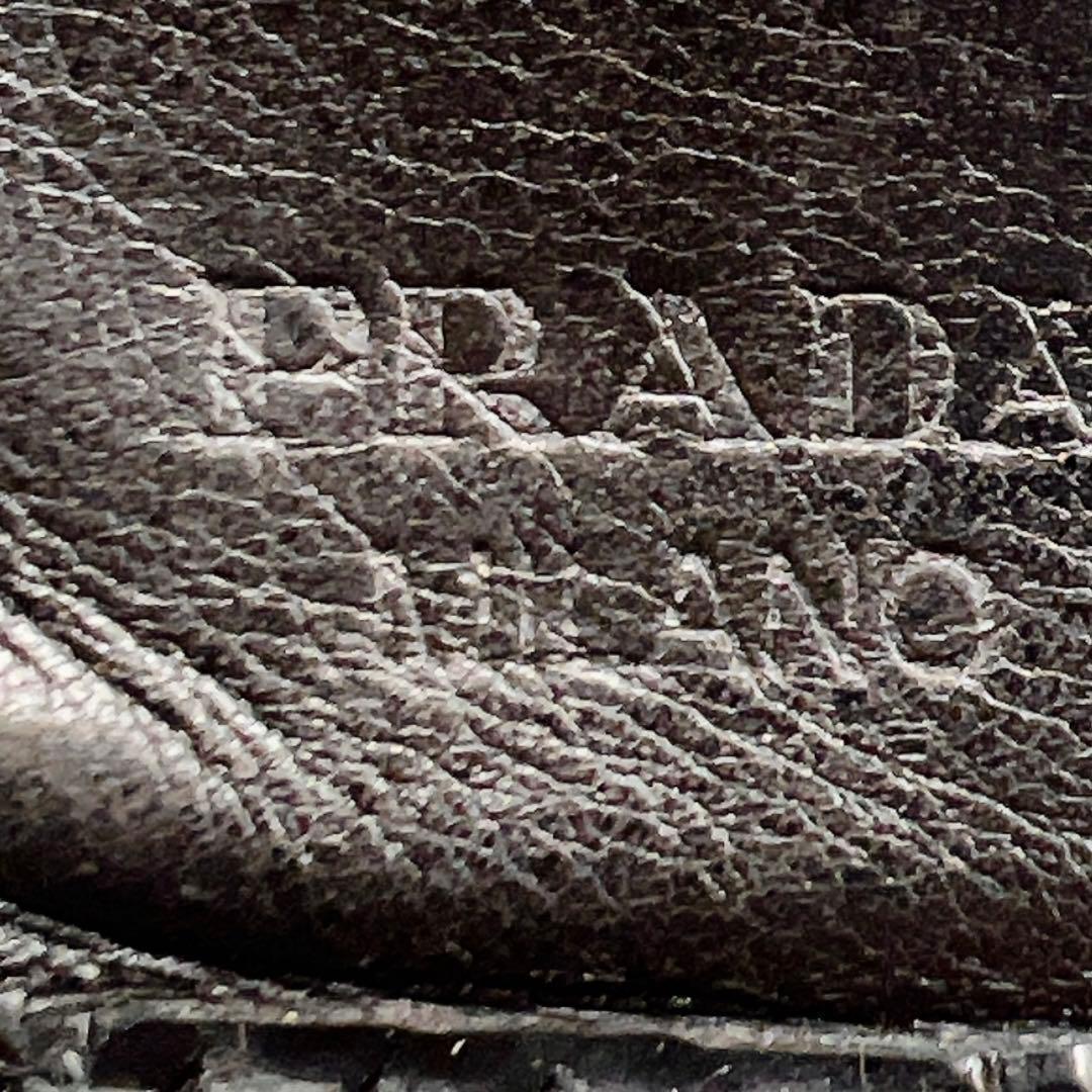 専用　PRADA クロコ ブラック メンズ 折財布 7563