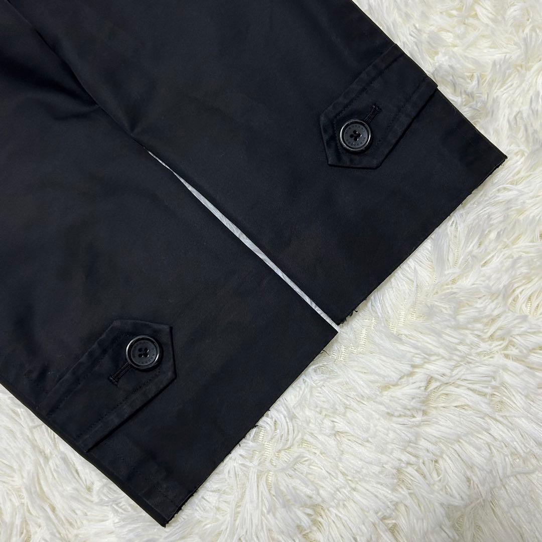 【美品/LL】バーバリー ロンドン ステンカラーコート アウター 黒 ライナー付