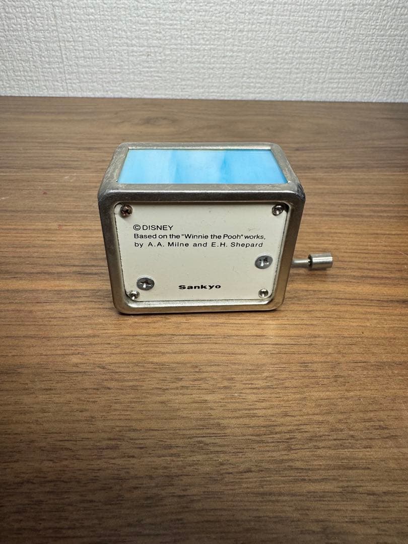 Sankyo Disney くまのプーさんとピッレッド　手回しオルゴール