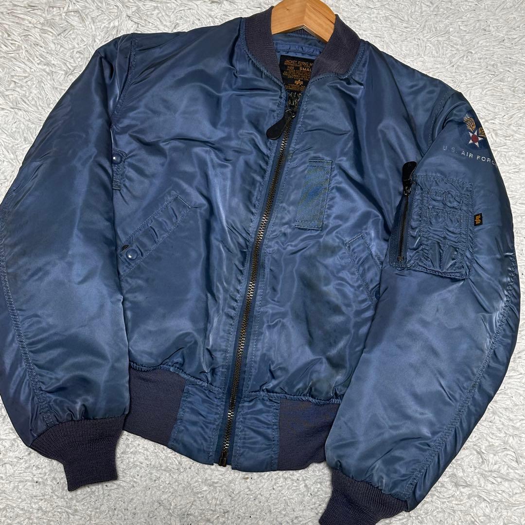 ALPHA 米国製 50s復刻 MA-1 フライトジャケット エアフォースブルー
