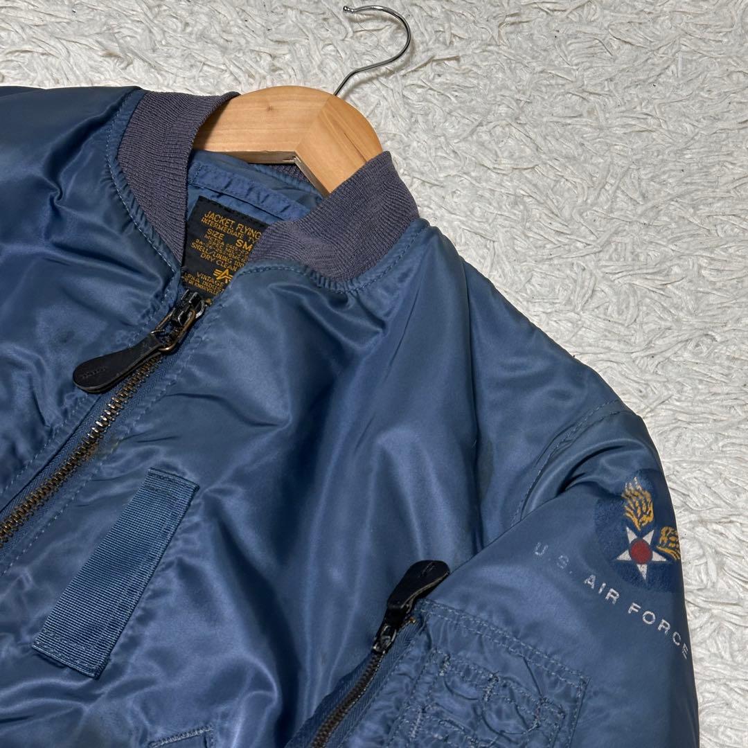 ALPHA 米国製 50s復刻 MA-1 フライトジャケット エアフォースブルー