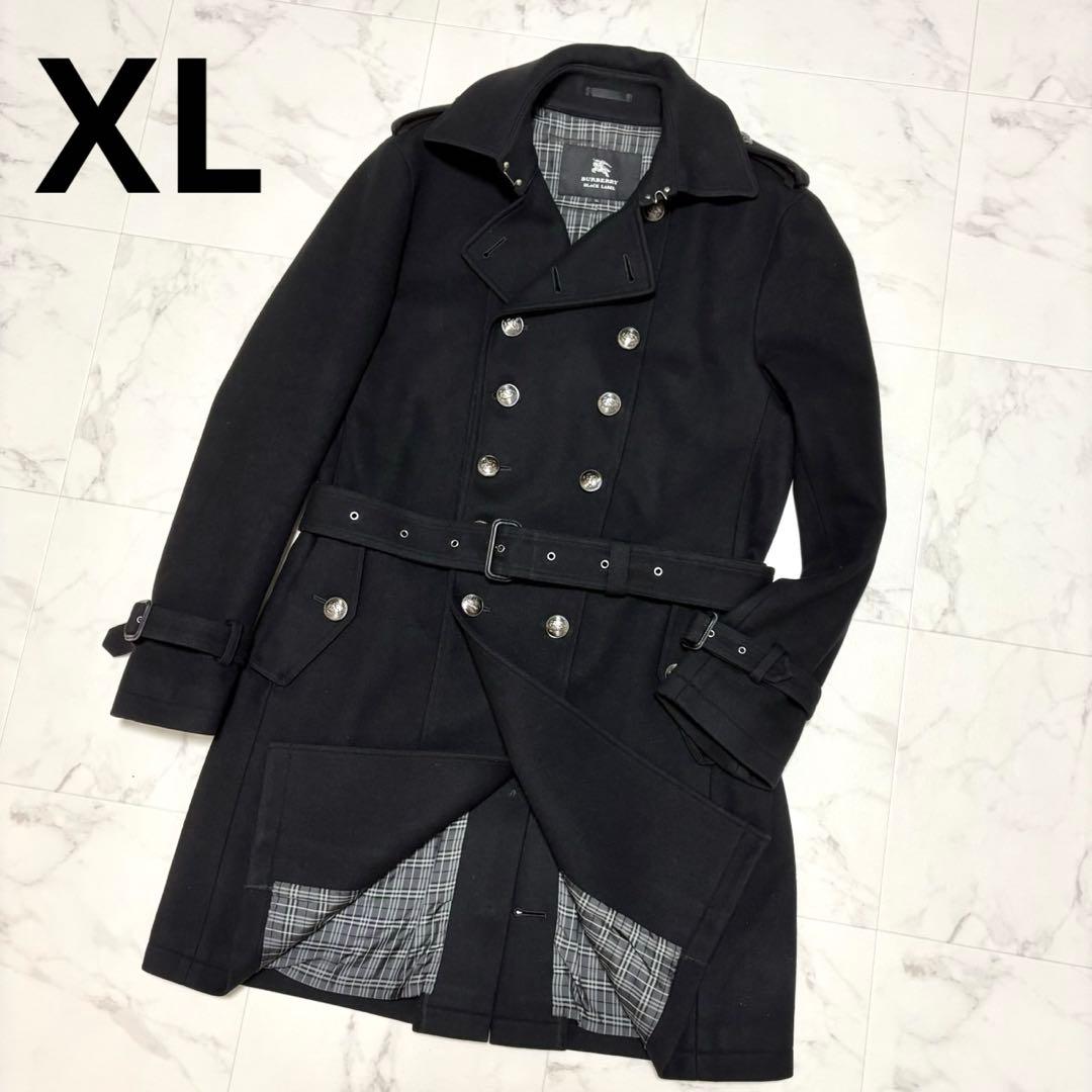 【極美品】バーバリー ブラックレーベル ナポレオンコート 銀ボタン カシミヤ