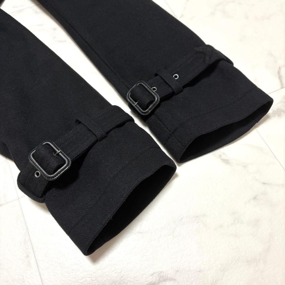 【極美品】バーバリー ブラックレーベル ナポレオンコート 銀ボタン カシミヤ