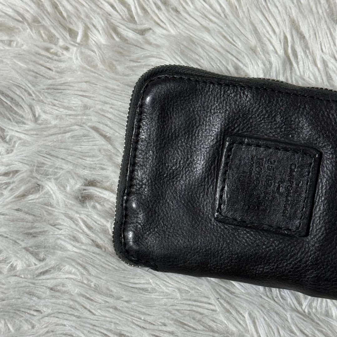 ⭐️未使用級⭐️　CAMPOMAGGI スタッズミニウォレット　ブラック　レザー