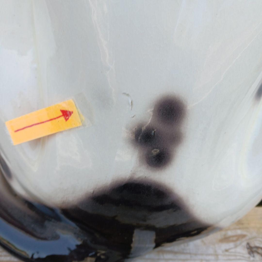 Joechan　陶器犬　ダルメシアン　難有　オブジェ　置物　ホワイト　白色