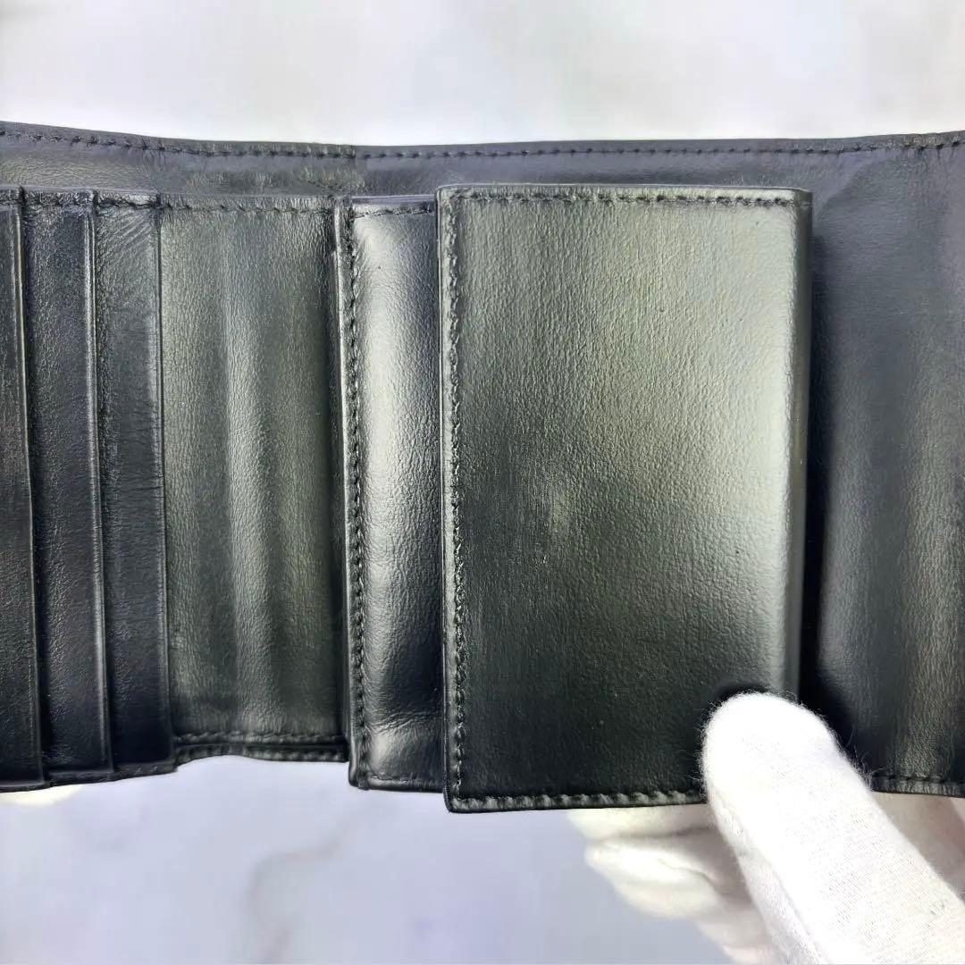 【極美品】 正規品✨ CELINE スモール フラップウォレット トリオンフ 黒