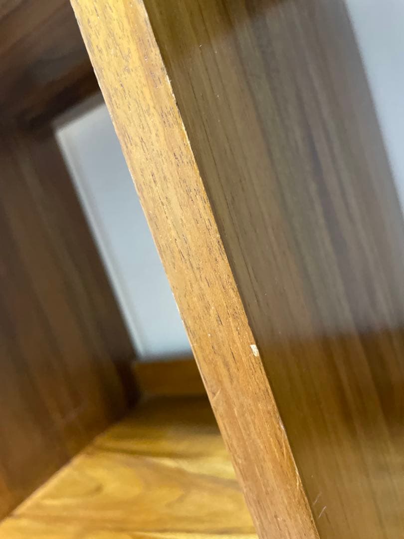 チーク 無垢材 オープンラック シェルフ 木製 本棚 ラック