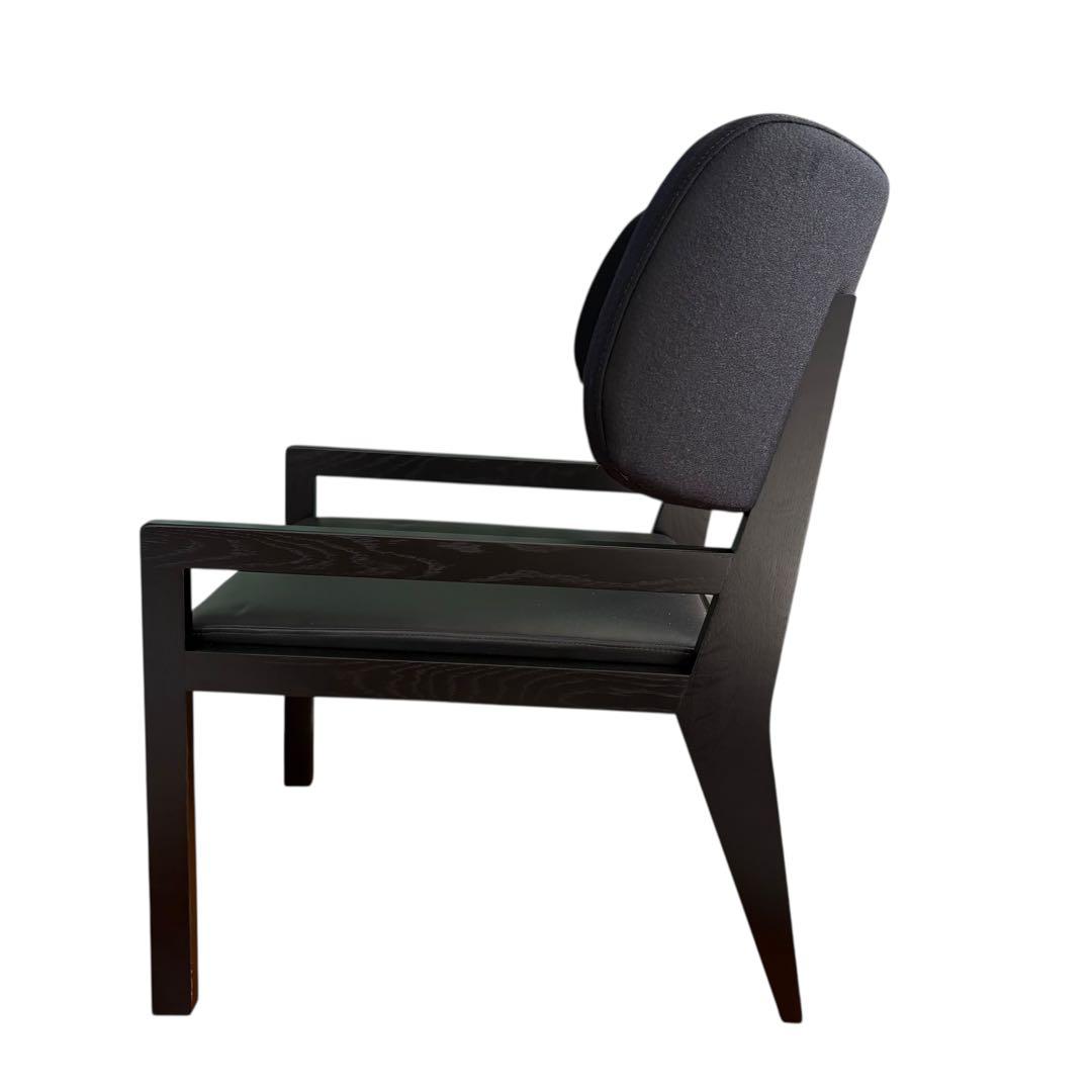 Swedese Cartoon カールトン アームチェア ブラックレザー 北欧