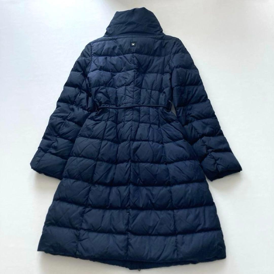 ま*か様 【2WAY】MaxMara　ダッフルダウンコート Aライン ベルト 紺