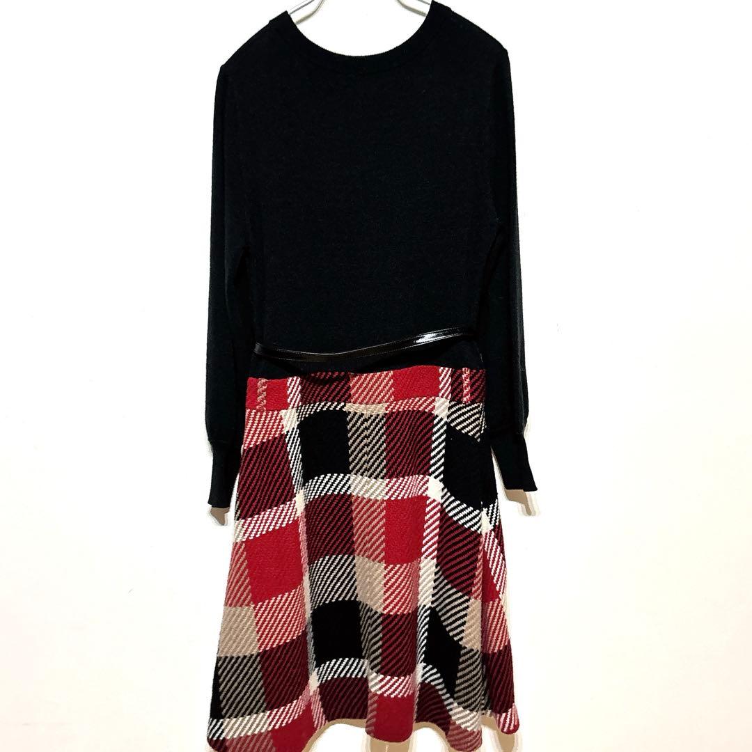 希少✨本田翼着用 完売品 BLUE LABEL　ドッキングワンピース　チェック