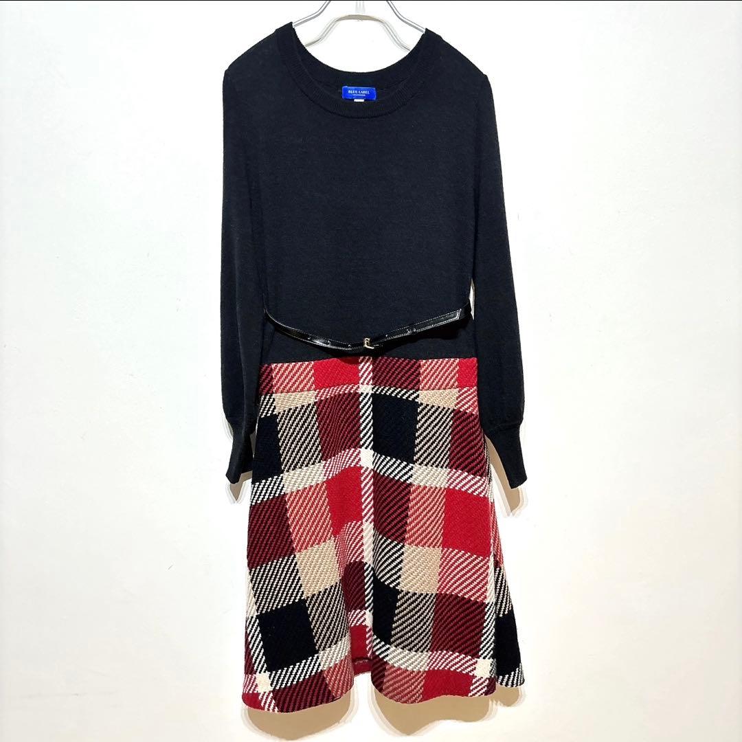 希少✨本田翼着用 完売品 BLUE LABEL　ドッキングワンピース　チェック