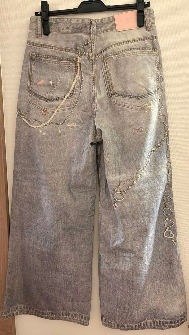 pomme d'amour トイプリントデニムtoy print denim