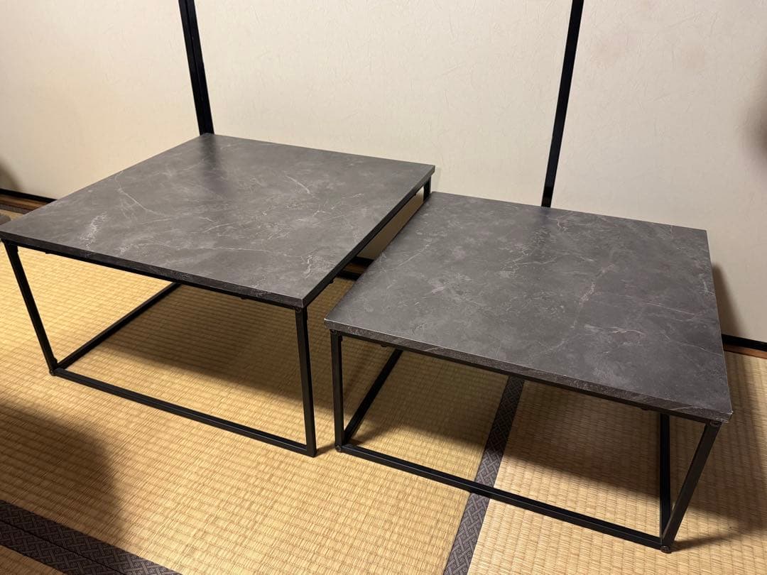 LOWYA　ネストテーブル　スネフティー/スネフティー60 大理石柄