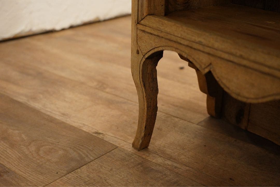 フランスアンティーク　オーク材　古木　キャビネット　棚　シェルフ　1800年代