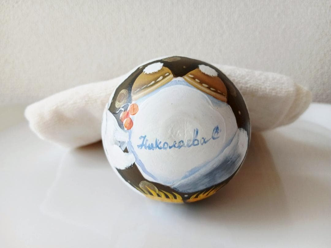 【CBT125】10cm級 おきあがりこぼし(大) スベトラーナ ぼんぼりねこ