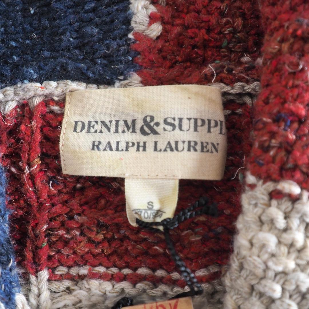 ラルフローレン　新品タグ付き　カーディガン　ショールカラー　星条旗柄