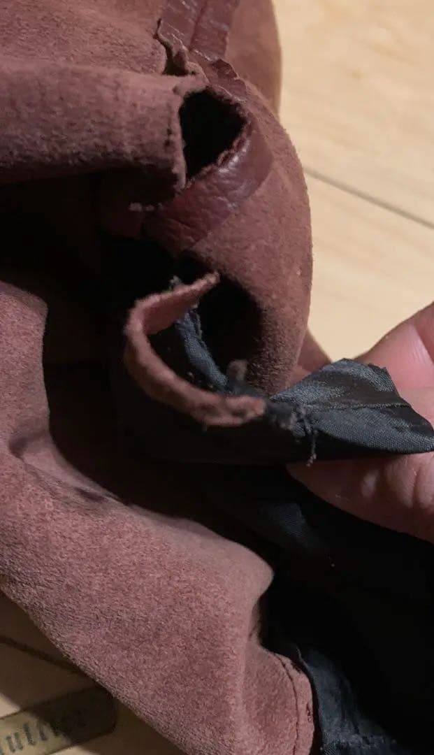 ゴルチェオムオブジェ/Gaultier HOMME/羊革ストレートパンツ難アリ