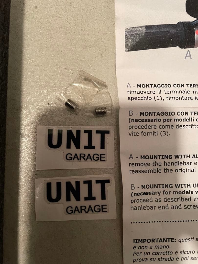 UNIT GARAGE (ユニットガレージ) バーエンドミラー