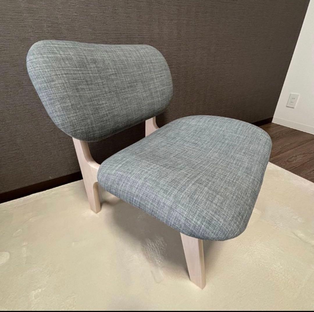 美品☆リビングダイニングチェア Nシールド リラックスワイド WW/GY★