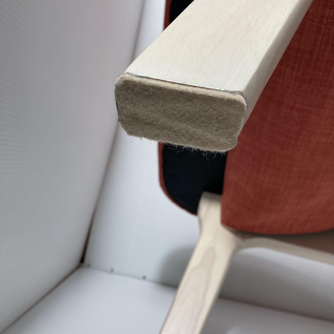 美品✨ニトリ　1人用 こたつチェア　オレンジ　ダイニングチェア