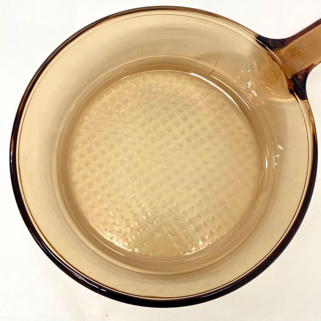 E261 未使用 VISION ビジョン 深型 ガラスフライパン フランス製