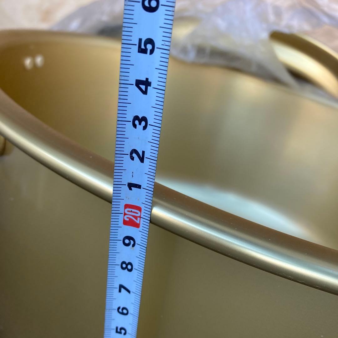 ホーロー製 ゴールド 両手鍋 おたま10本セット