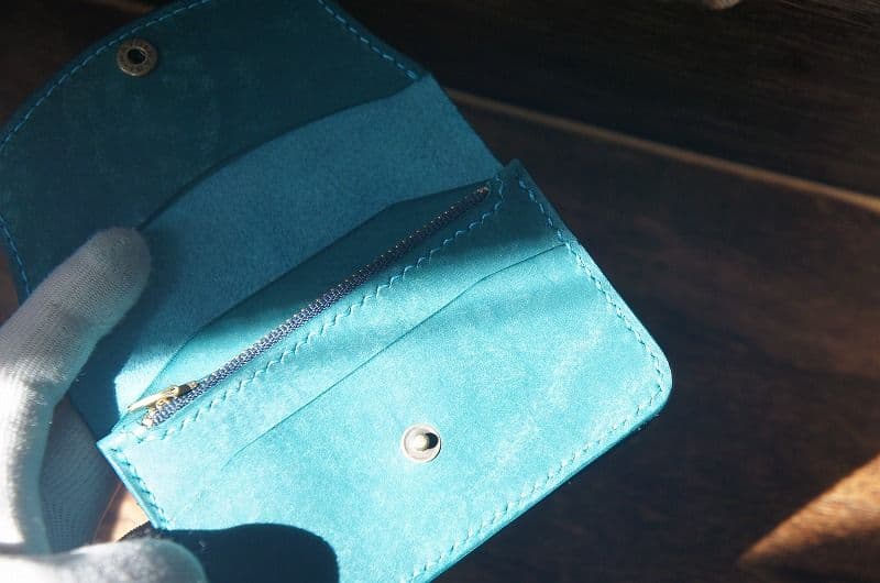 【ワケあり】【送料無料】マヤベリーのミニトラッカーウォレット【ターコイズ】
