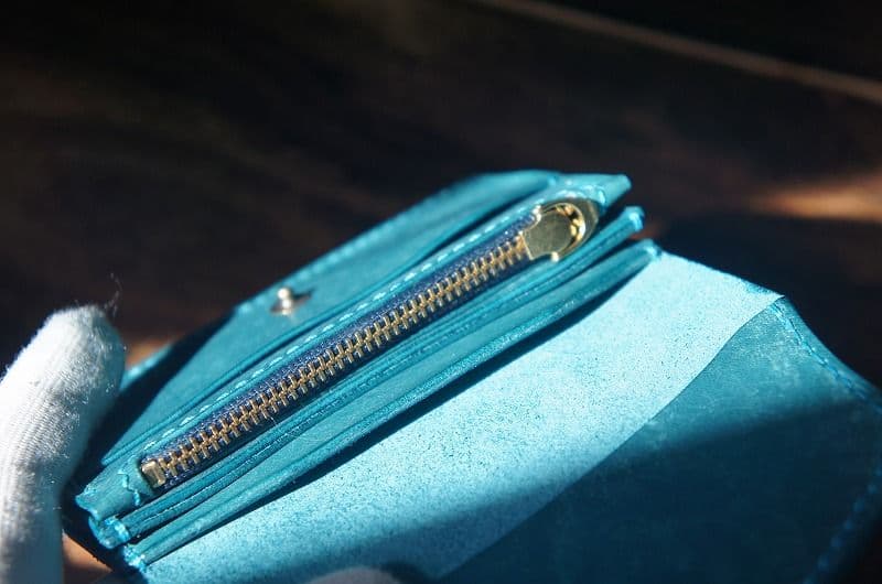 【ワケあり】【送料無料】マヤベリーのミニトラッカーウォレット【ターコイズ】