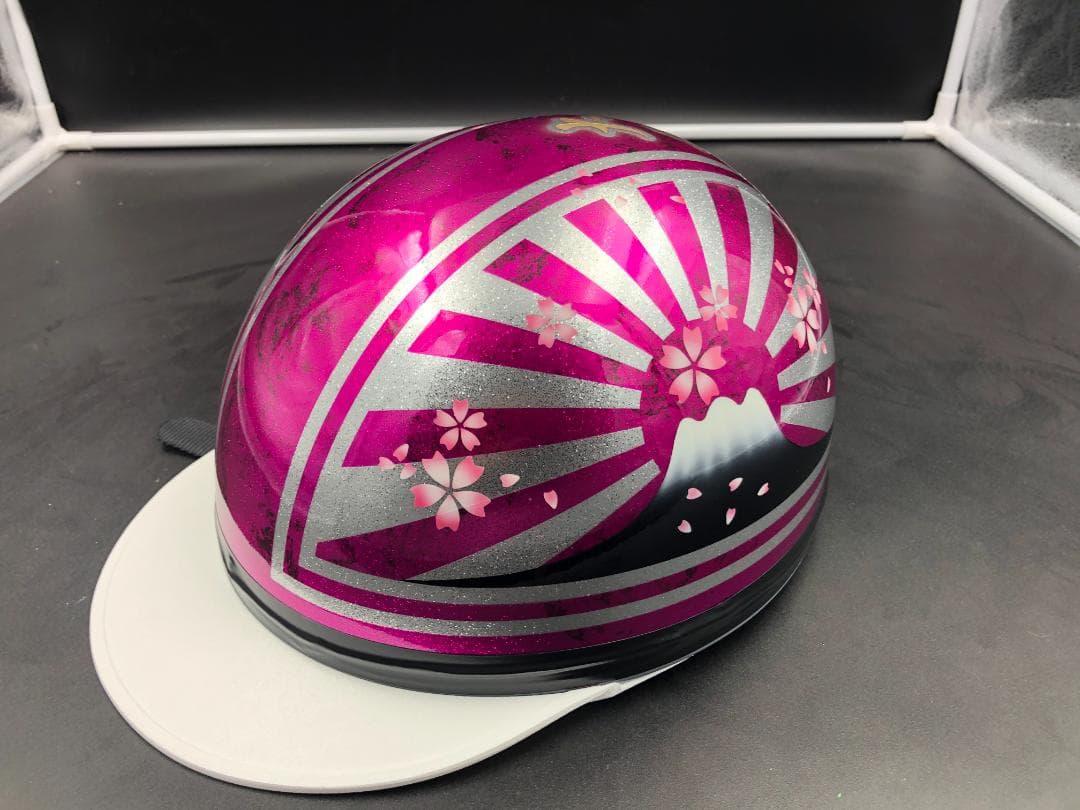 コルク半　カスタム　富士日章　マジック　ピンクラップ　ラメ　桜　高級クリヤ