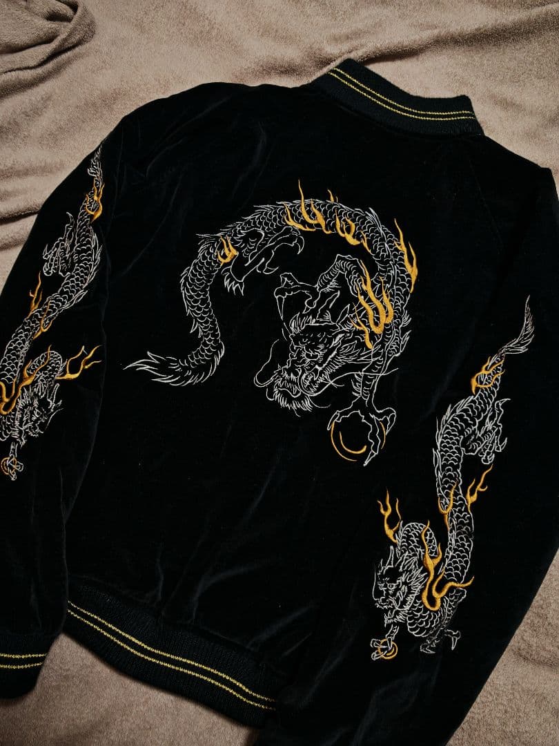 BARCEDOS 別珍 龍 日本限定 スカジャン unisex vintage