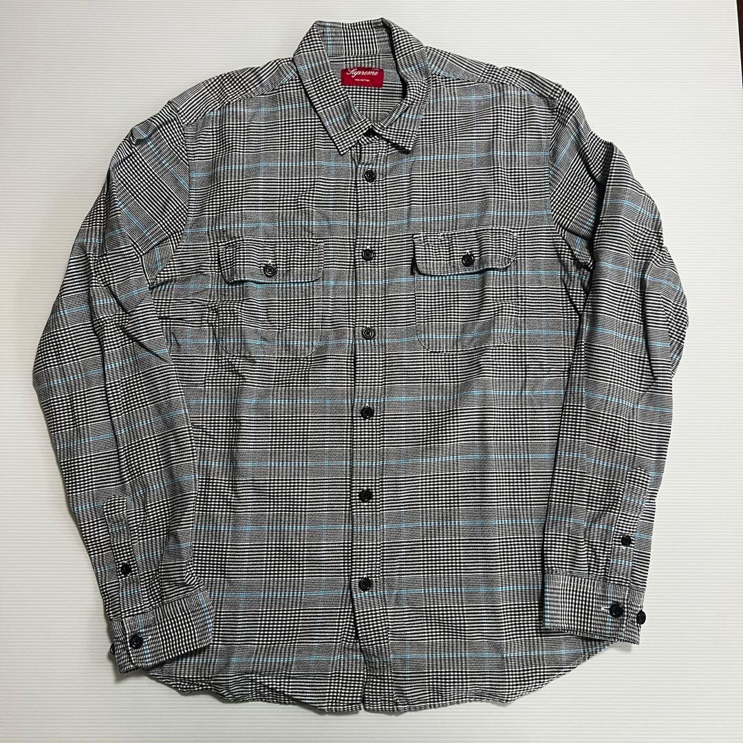 supreme チェックシャツ Lサイズ