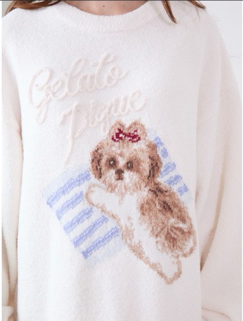 【新品未使用】ジェラートピケ　シーズージャガードワンピース