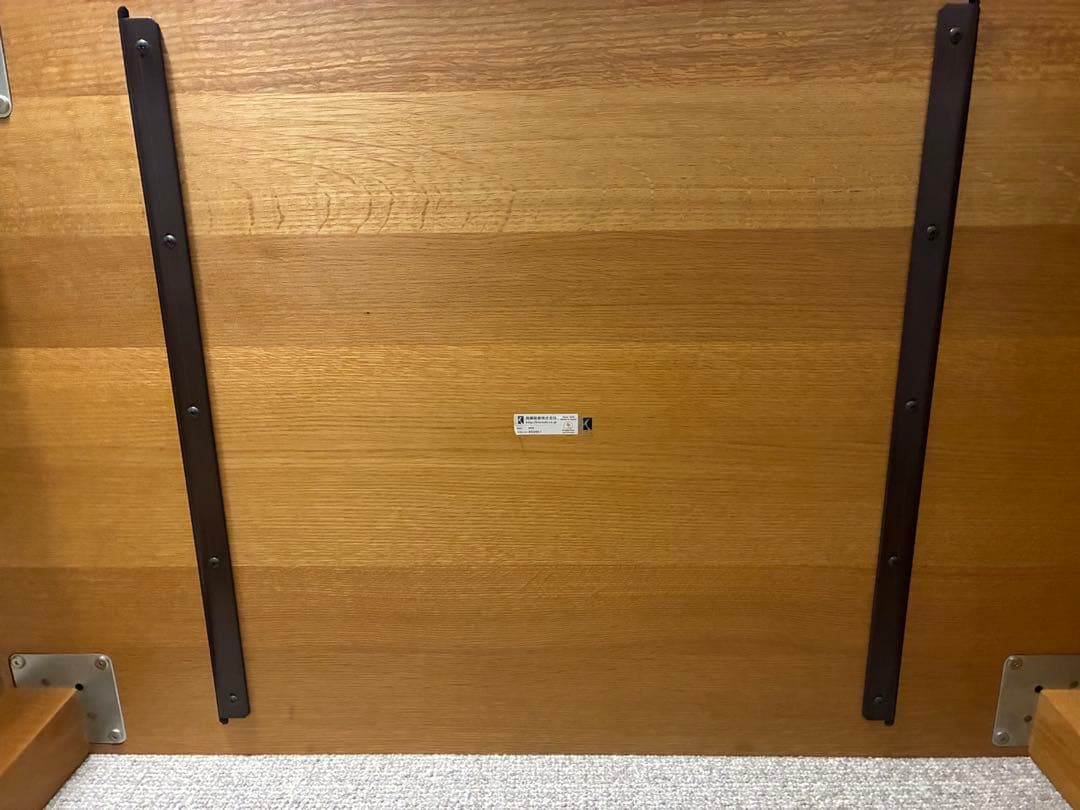 飛騨産業 オーダー テーブル 侭　オーク材　オイル仕上げ　幅120奥行80