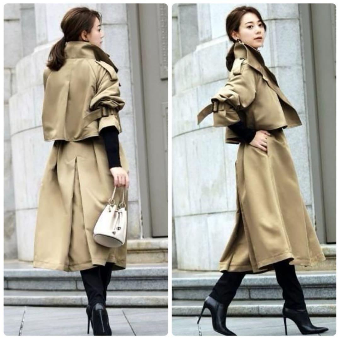 【新品タグ付✨】ルイルエブティック　クールスタイル２wayロングトレンチコート