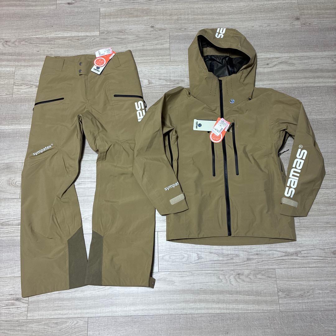 未使用 サマス SAMAS スキースノボウェア 上下セット L防水30,000㎜