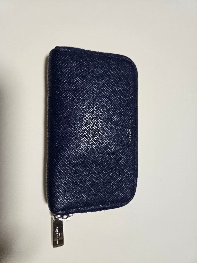 【4点セット】ペッレモルビダ 長財布・小銭入れ2個・キーケース ネイビー ブルー