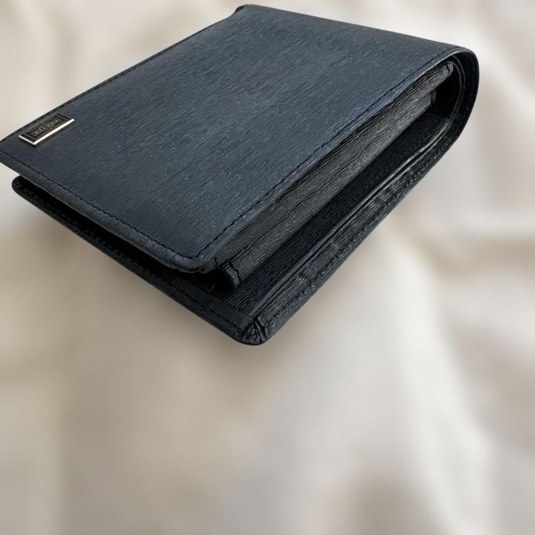 極美品✨ポーター　PORTER CURRENT カレント　　二つ折財布　ネイビー