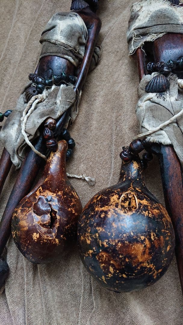 アフリカ木彫り人形  彫像