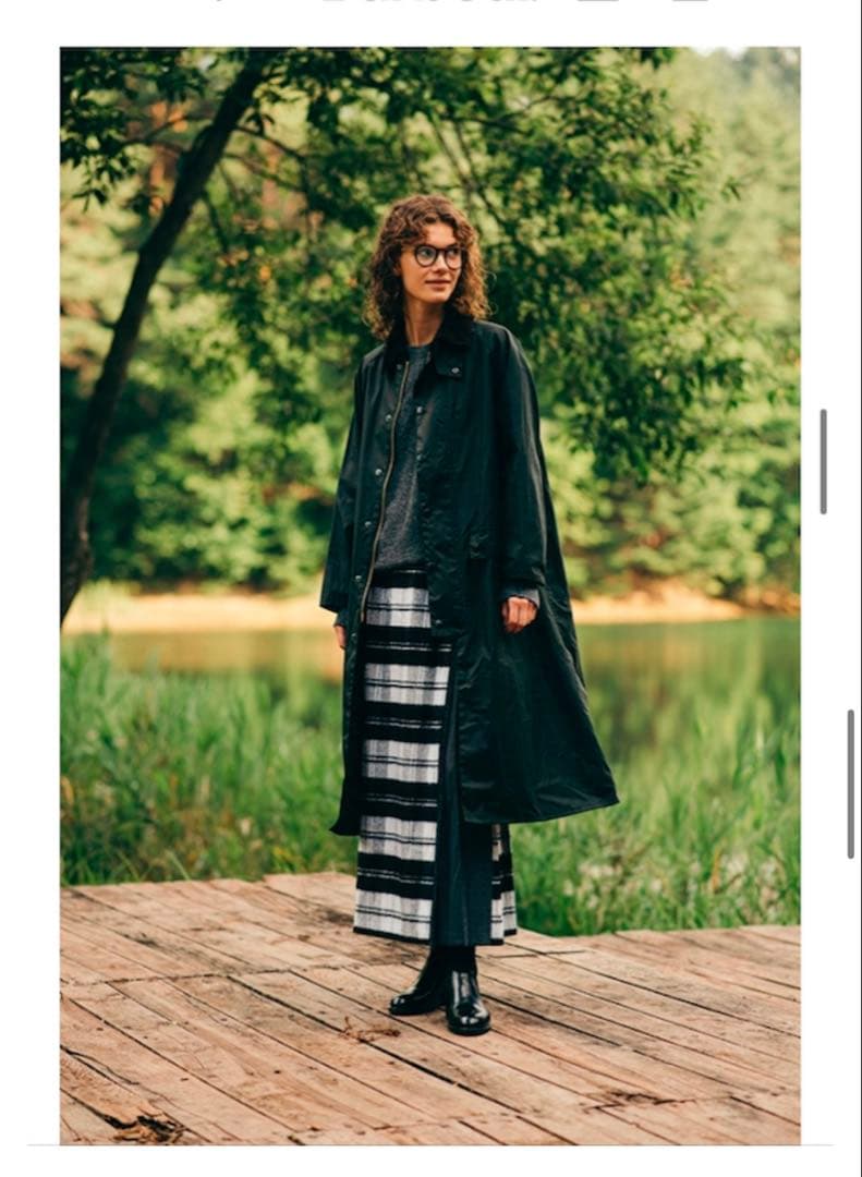 Barbour（バブアー）バーレー ロング丈 ワックスドコットン