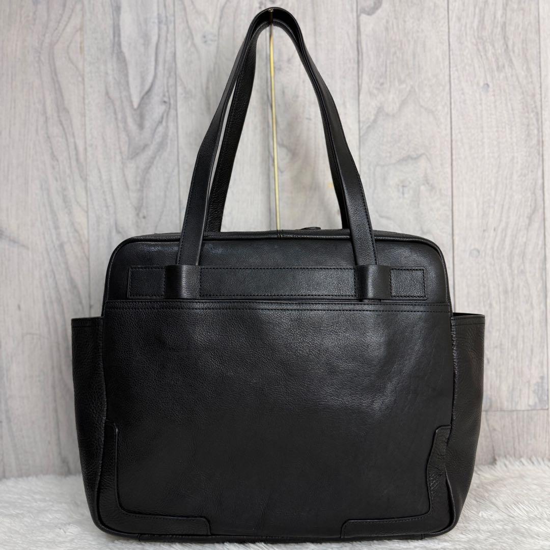 美品♡A4可♡大容量♡GANZO ガンゾ エンボスロゴ レザー トートバッグ