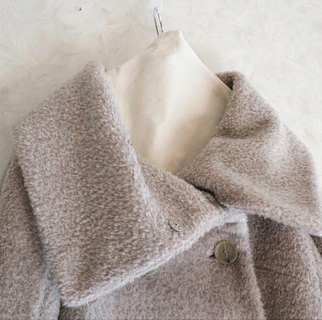 Max Maraアルパカミルクティカラーコートsize 38/M相当