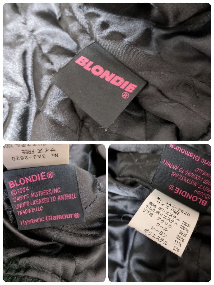 希少✨HYSTERIC GLAMOUR スカジャン BLONDIE コラボ 刺繍