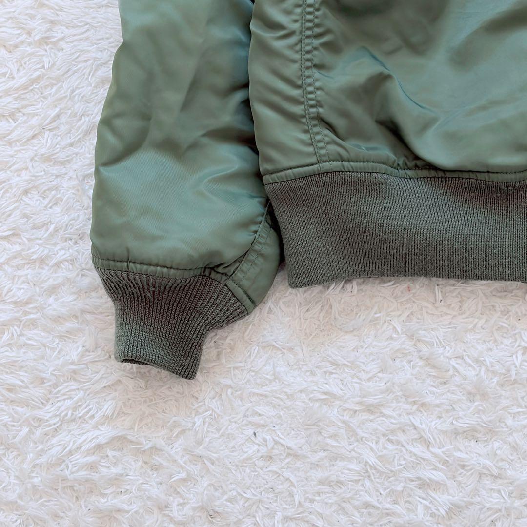 AVIREX N-2B フライトジャケット XL カーキ リアルファー 短丈