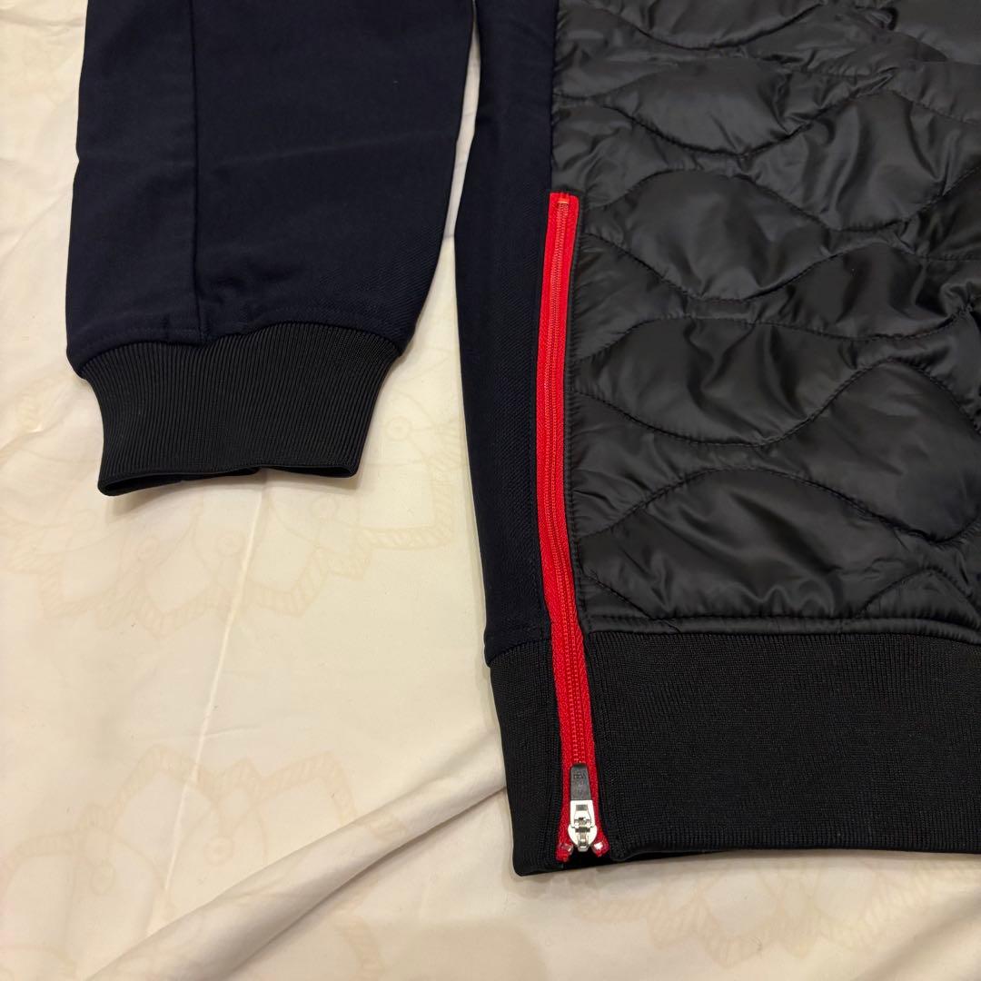 ROUGH&SWELL 素材切替 長袖中綿スニード　ネイビー　M