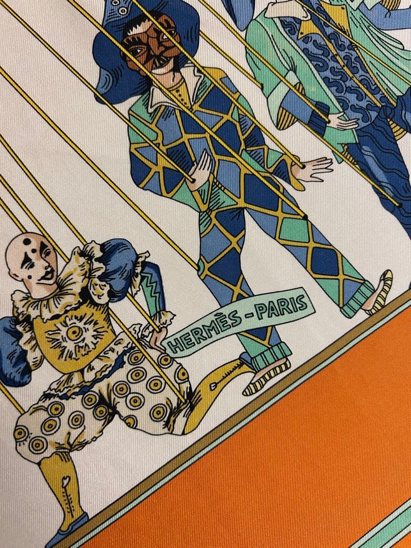 エルメス　スカーフ　カレ90 マリオネットの時間