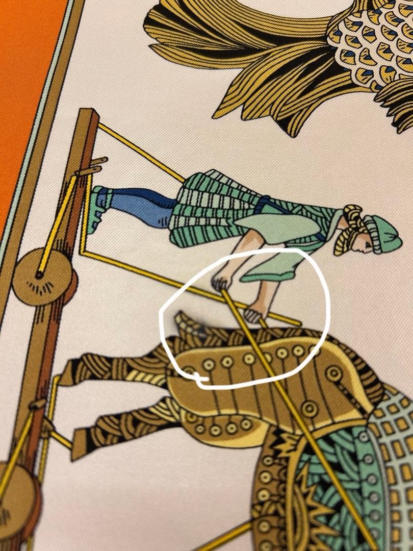 エルメス　スカーフ　カレ90 マリオネットの時間