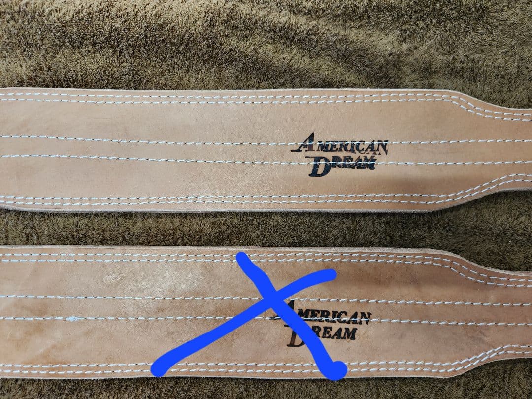 残り1本AmericanDreamアメリカンドリーム トレーニングベルトLサイズ