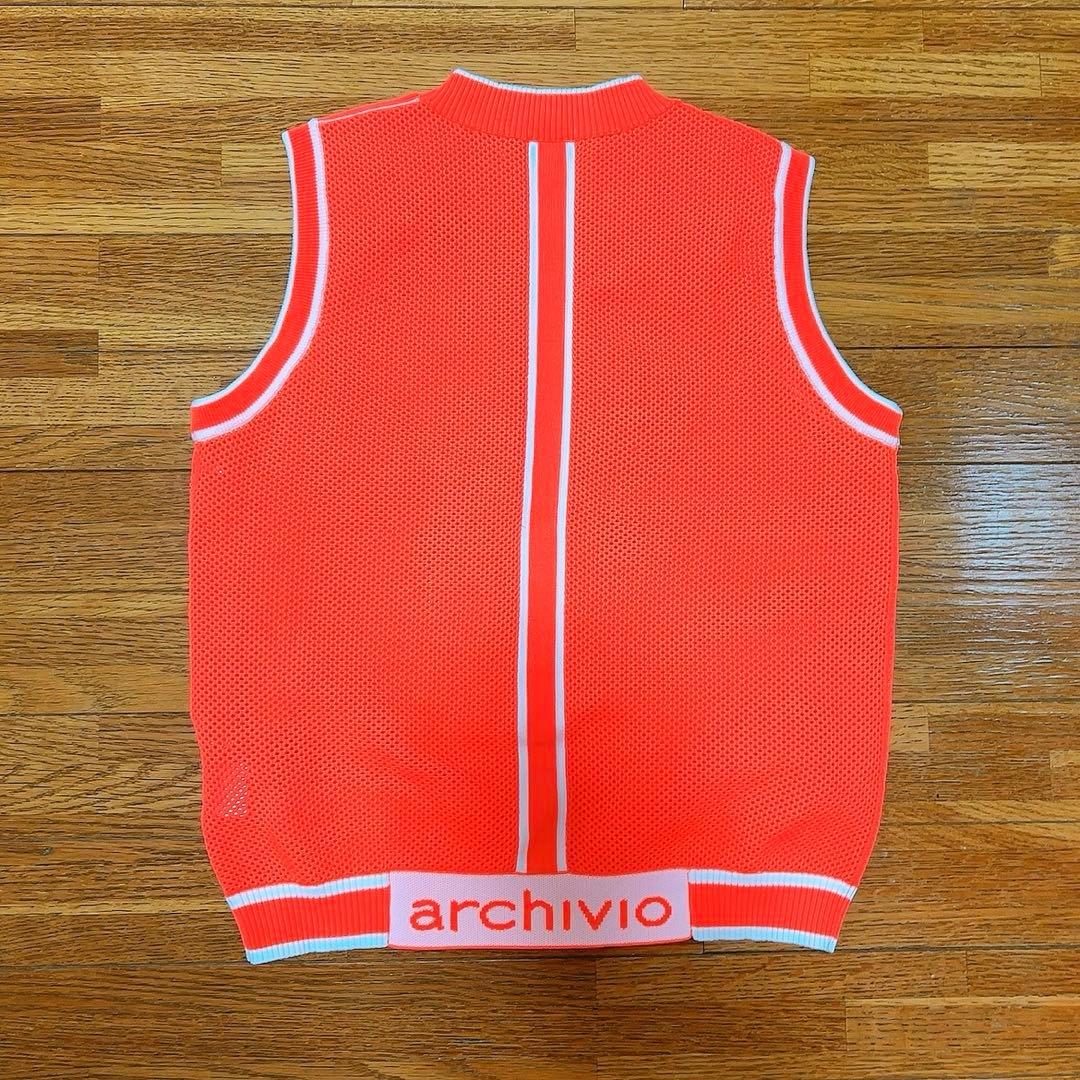 【美品】アルチビオarchivio ベスト　オレンジ