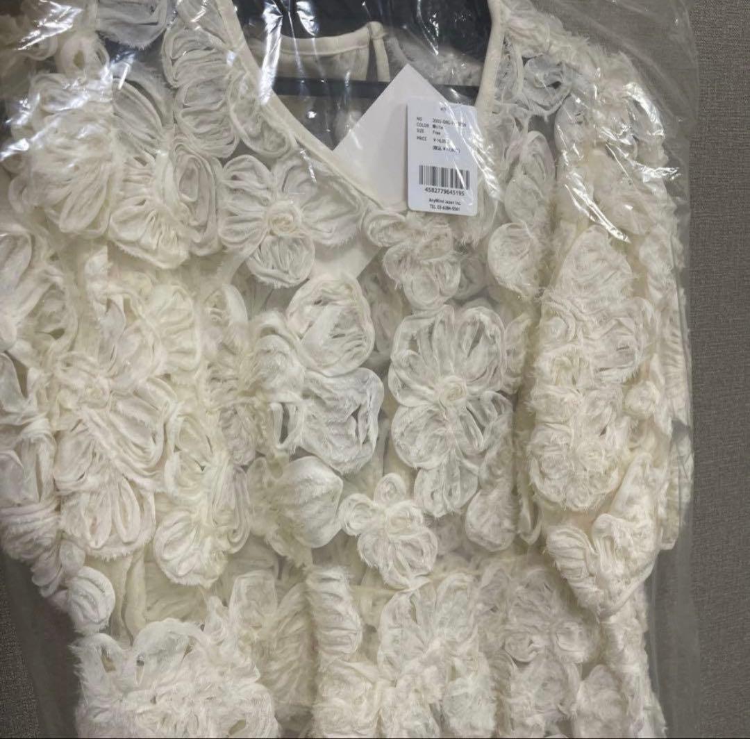 【新品】ORGUE Flower embroidery blouse ブラウス